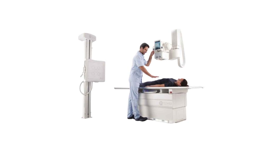 O Vision C é um sistema de radiologia digital com tecnologia de ponta, incomparável aproveitamento de espaço, qualidade de imagem excecional, com mecanismos de segurança melhorados e fluxo de trabalho mais rápido e totalmente automatizado.